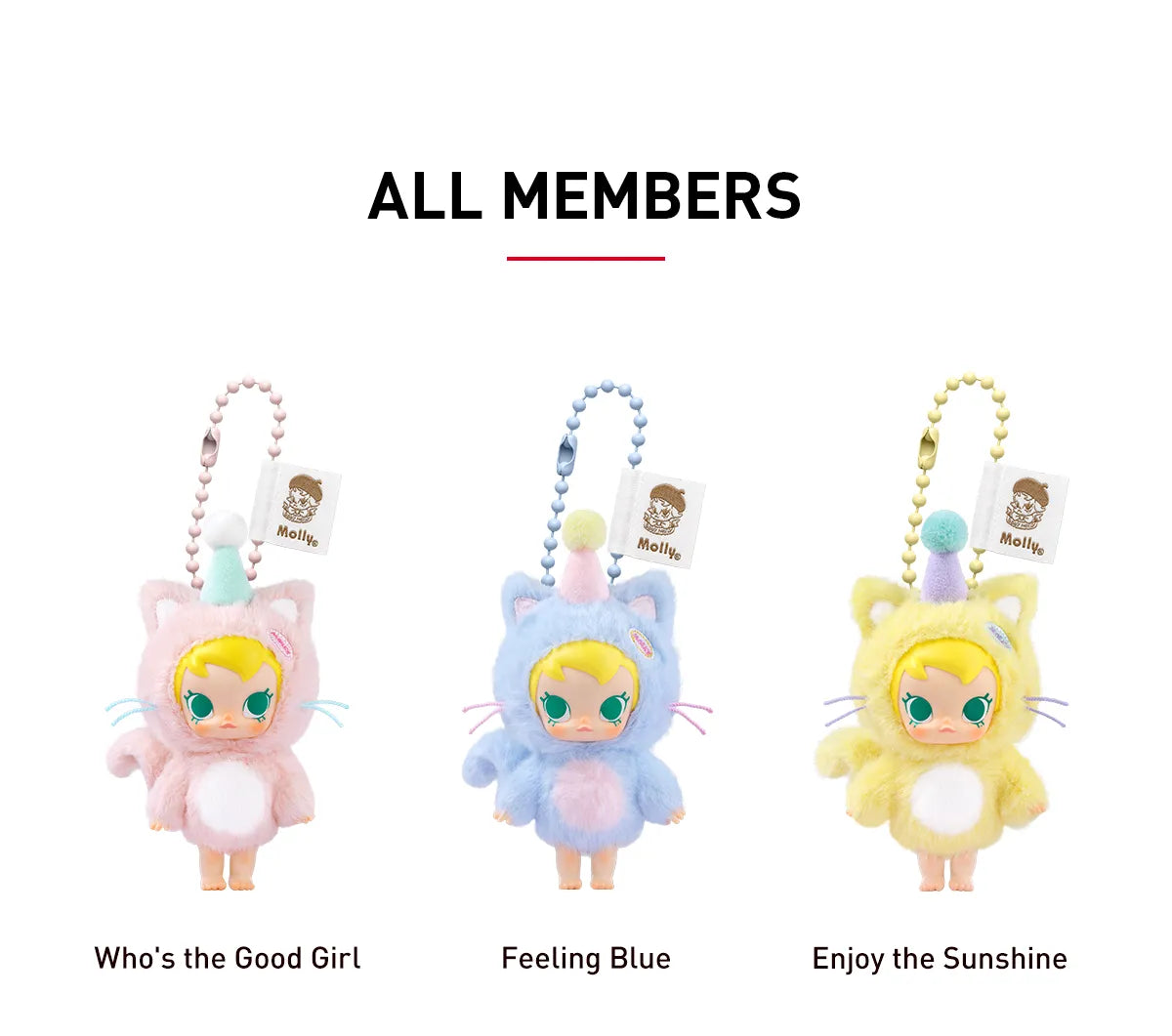 Baby Molly Pocket Friends Series Vinyl Plush Pendant Blind Box