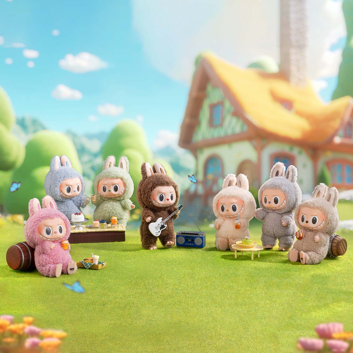 LABUBU Exciting Macaron Series Plush Pendant