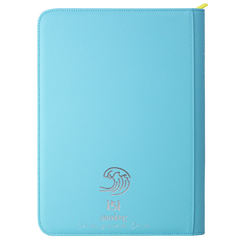 9-Pocket PU Card Binder - 151 Matte Blue