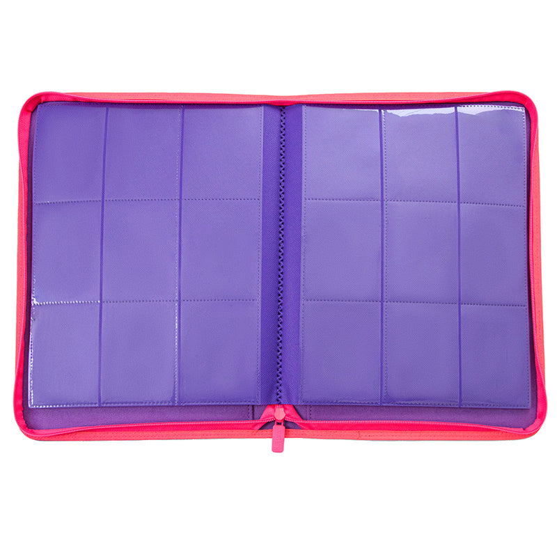 9-Pocket PU Card Binder - 151 Matte Purple