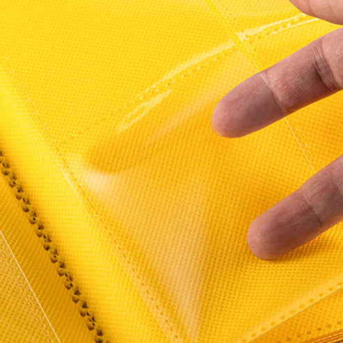 Coral Binder Series PU Leather Zipper 9-Pocket Coral Yellow - Sanseking