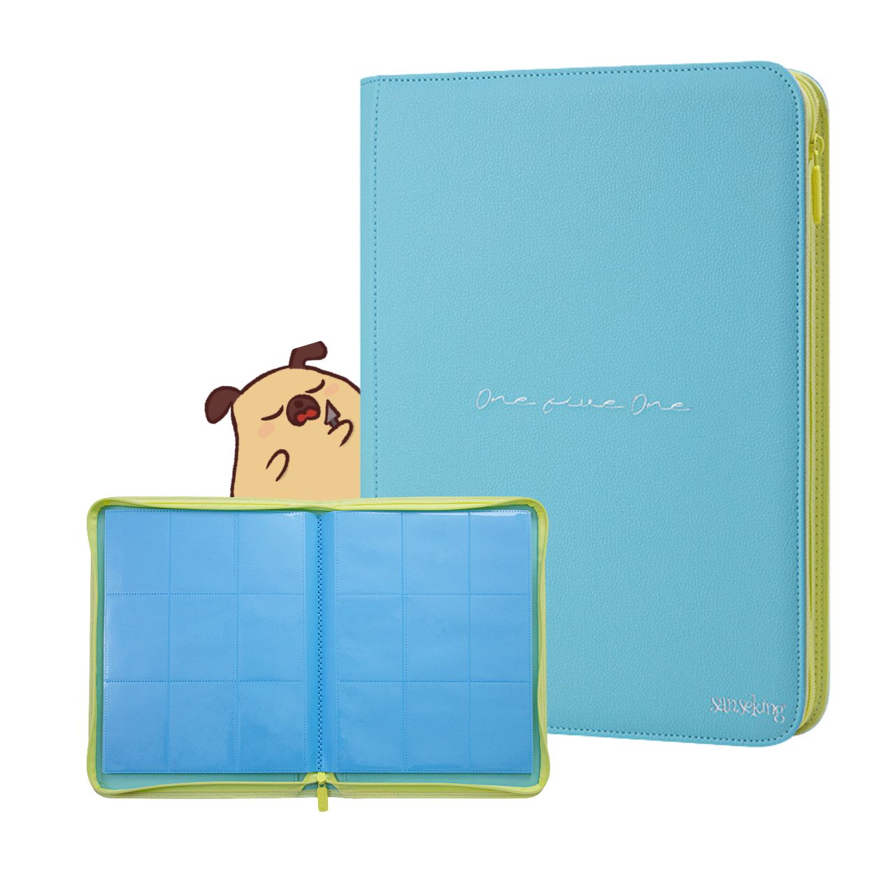9-Pocket PU Card Binder - 151 Matte Blue