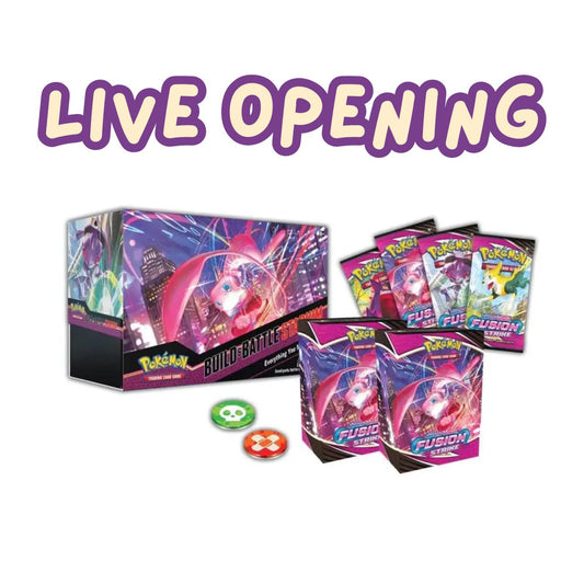 LIVE OPENING - Pokémon TCG: Sword & Shield Fusion Strike Build and Battle STADIUM