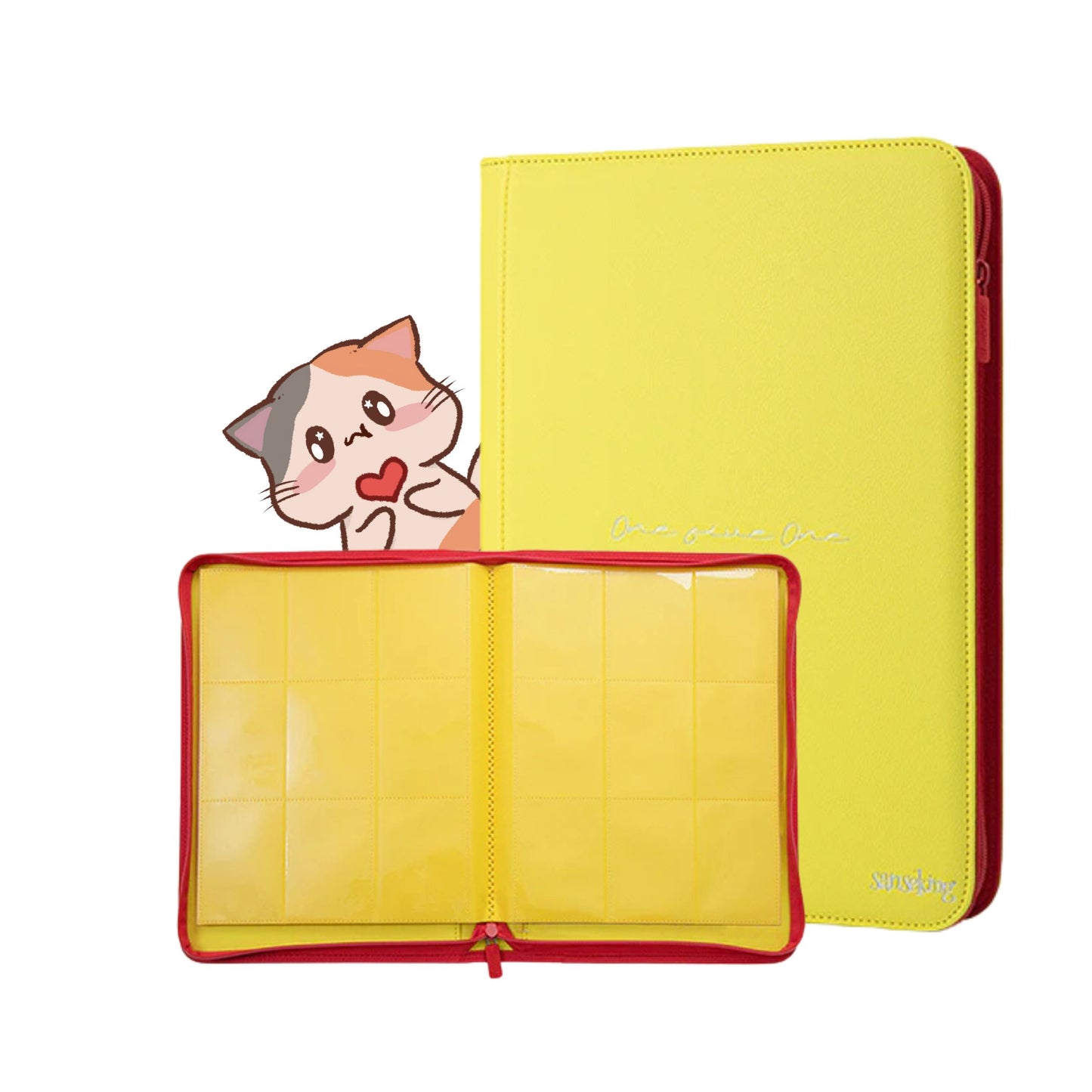 9-Pocket PU Card Binder - 151 Matte Yellow