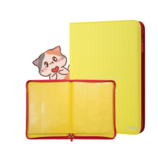9-Pocket PU Card Binder - 151 Matte Yellow