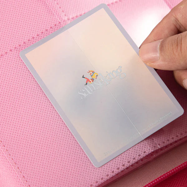 Pink Plaid 9 or 12 Pocket PU Binder