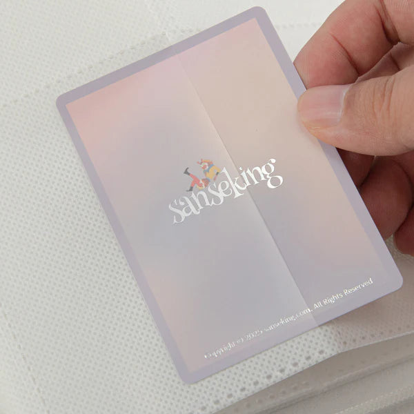 White Plaid 9 or 12-Pocket PU Binder