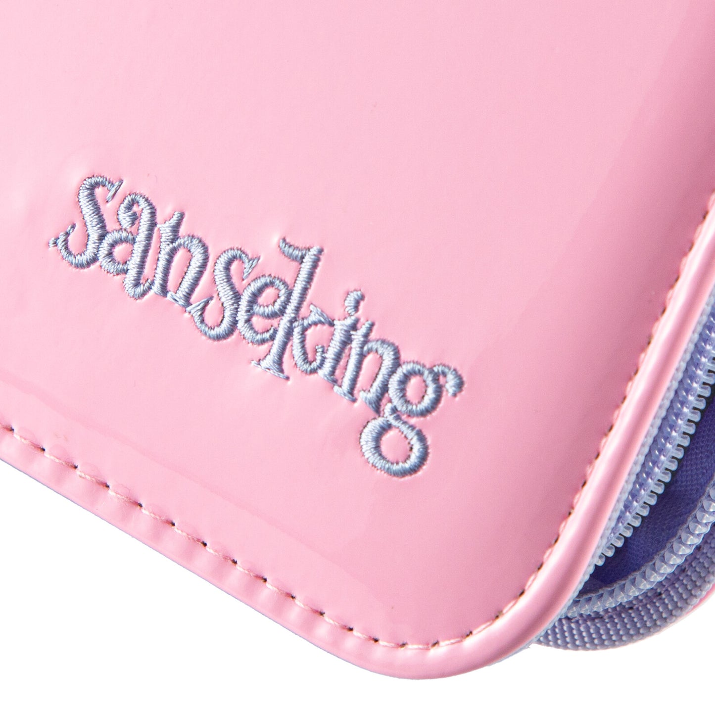 Coral Binder Series - PU Leather Zipper 9-Pocket Coral Pink - Sanseking