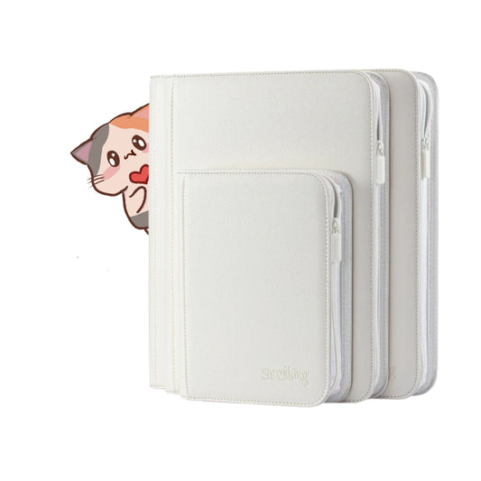 White Plaid 4/9/12-Pocket PU Binder uwumart