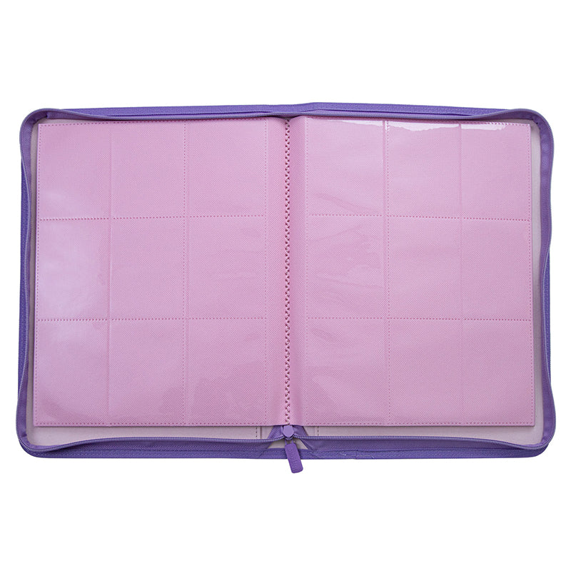 9-Pocket PU Card Binder - 151 Matte Pink