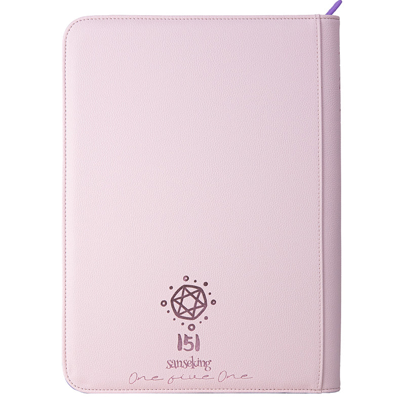 9-Pocket PU Card Binder - 151 Matte Pink