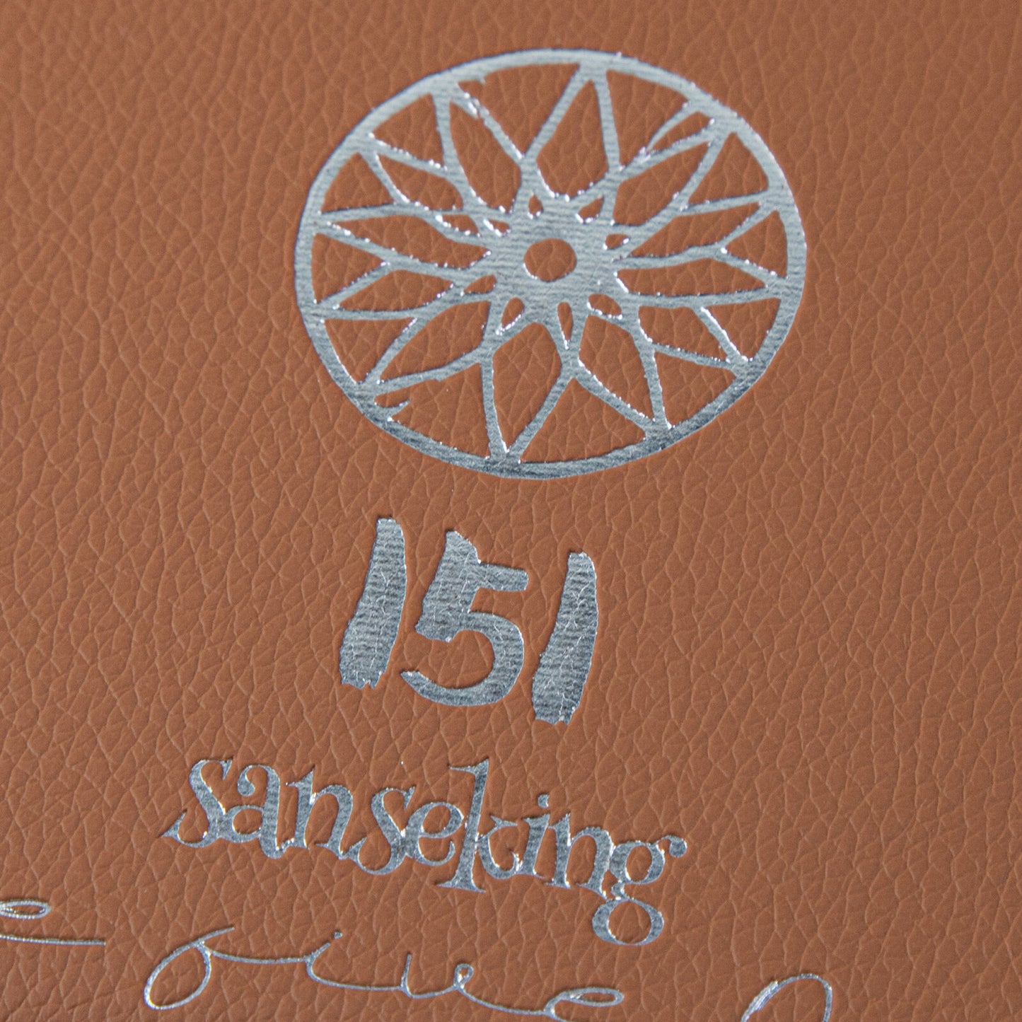 9-Pocket PU Card Binder - 151 Matte Tan/Brown