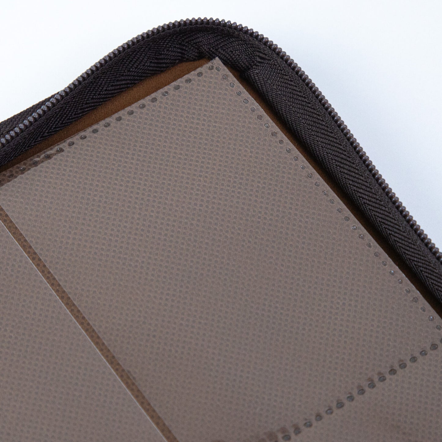 9-Pocket PU Card Binder - 151 Matte Tan/Brown